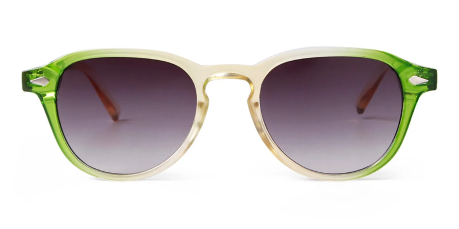 Transparent Rivet Round Sunglasses for Women Men 10 Transparent Rivet Round Sunglasses for Women Men - Image 10