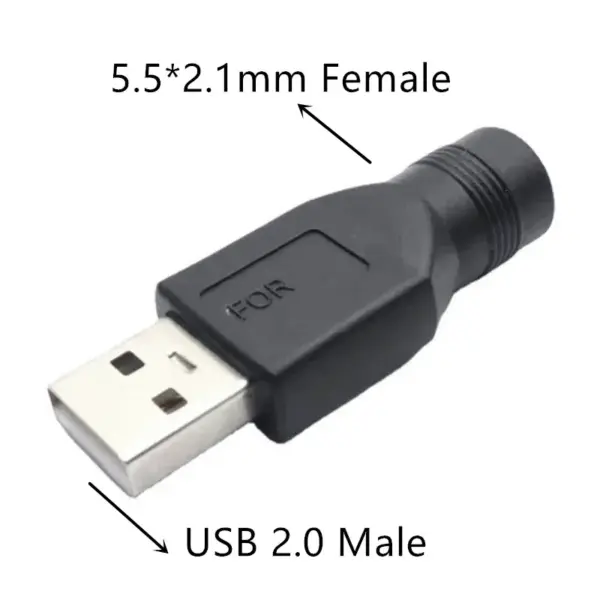 USB to DC 5.5x2.1mm Power Adapter Connector - Image 9