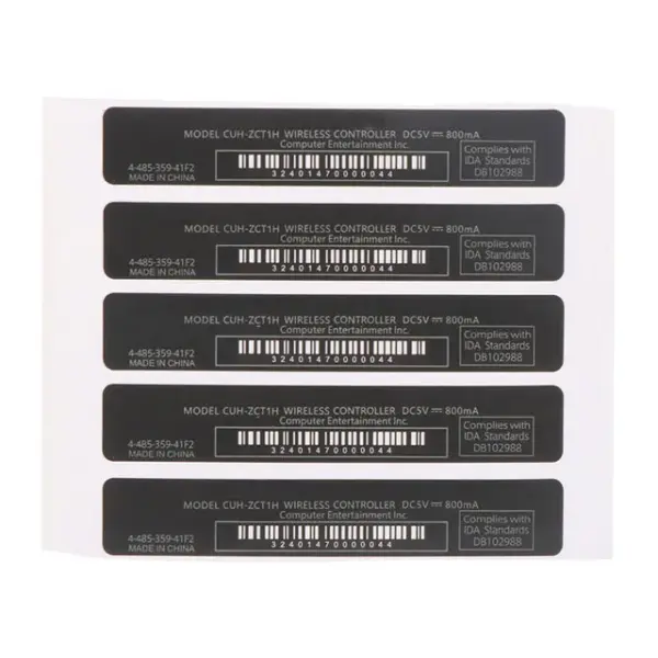 5PCS HK Version PS4 Controller Barcode Stickers - Image 8