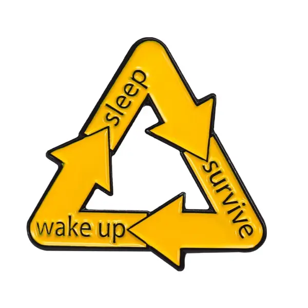 Funny Arrow Sign Lapel Pin Enamel Badge - Image 10