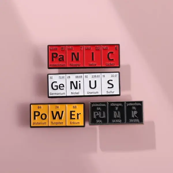 Chemical Element Enamel Pins for Science Enthusiasts - Image 4