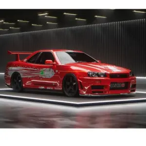 Skyline R34 Z-Tune 1:64 Die-Cast Model Car 38 S3641dd35add6446d9629b22cf6ca30b0h