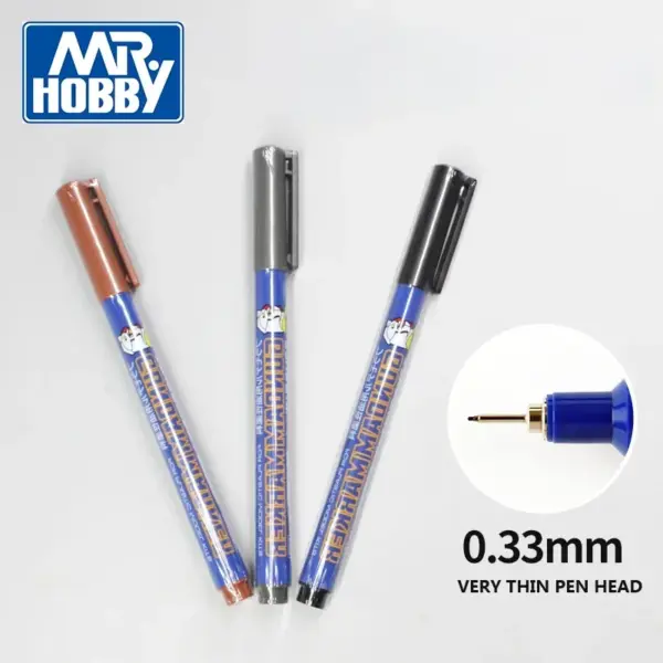 MR.HOBBY GM01 GM02 GM03 Markers Set for Plastic Models - Image 4