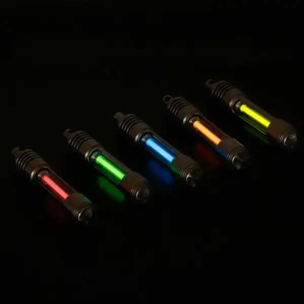 Titanium Luminous Keychain Light with Vial - Image 4