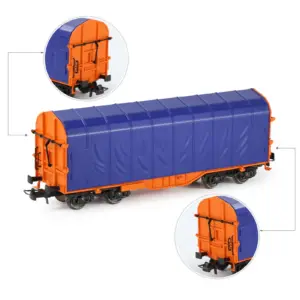 Evemodel HO Scale Covered Coil Wagon C8762 22 S36f17ef0f4fe411b9a5ffc807f364bafN