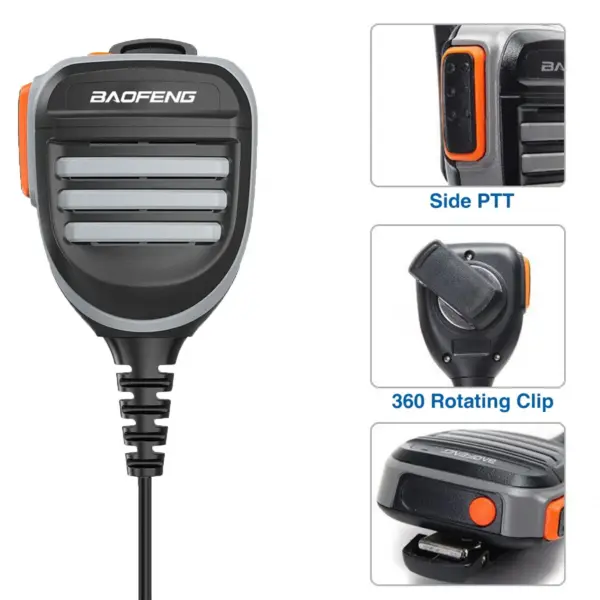 Baofeng Waterproof Shoulder Microphone for UV XR UV 9R - Image 2