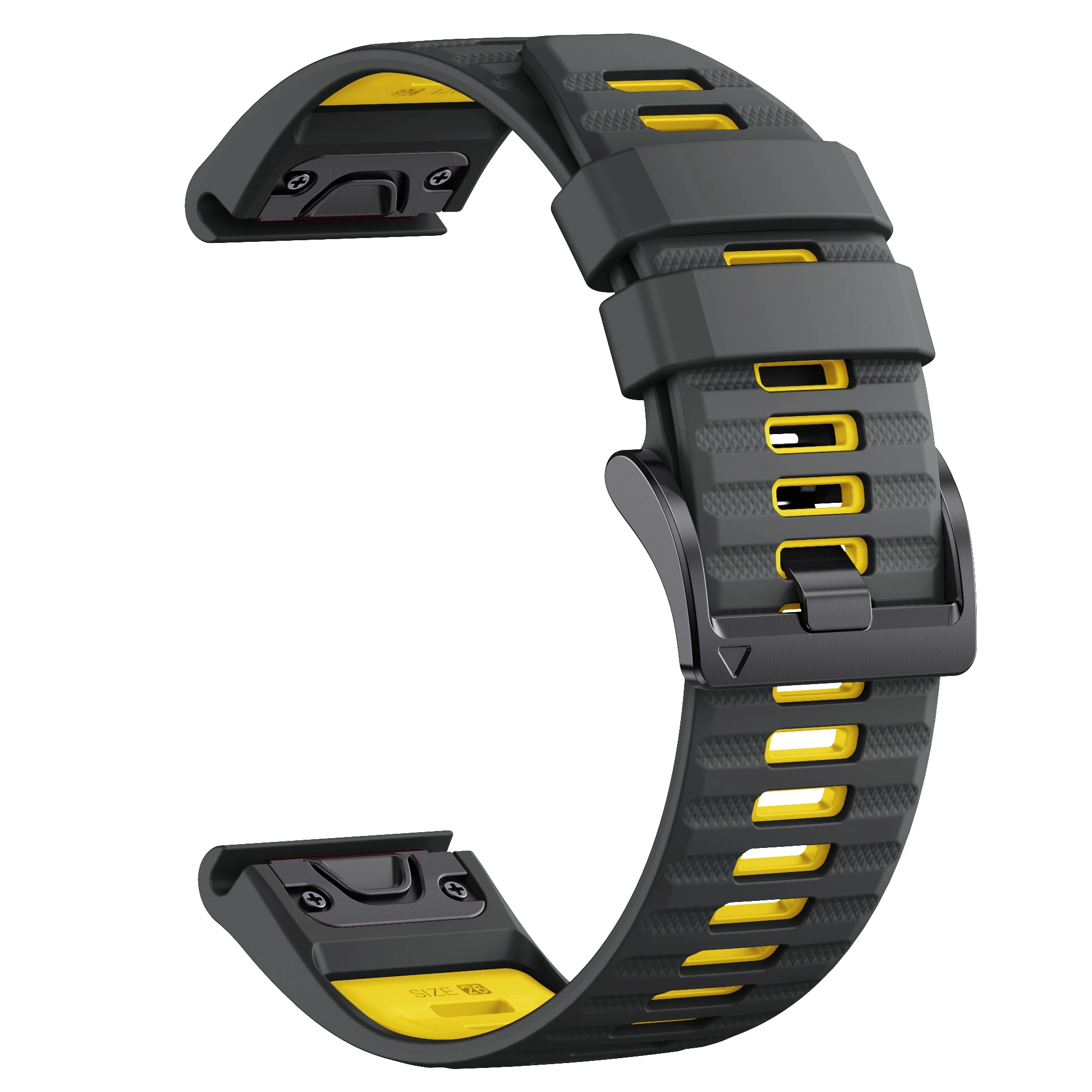 Garmin Fenix 6 7 8 Two-Tone Silicone Watch Band 13 Garmin Fenix 6 7 8 Two-Tone Silicone Watch Band - Image 13