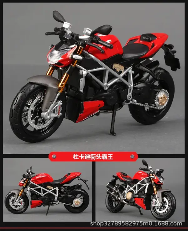 Maisto 1:12 Kawasaki H2R Alloy Motorcycle Model - Image 32