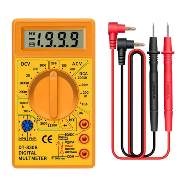 DT830B Digital Multimeter for Precise Voltage and Current Testing - Image 7