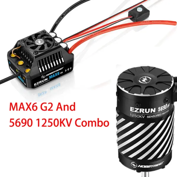 Hobbywing EzRun MAX6 G2 200A ESC & Brushless Motor - Image 7