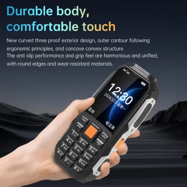 Durable Rugged 2G GSM Mobile Phone with Flashlight - Image 2