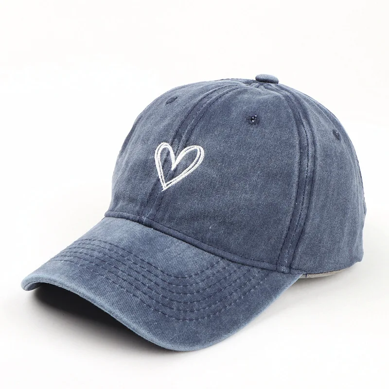 Retro Washed Distressed Love Embroidered Baseball Cap 14 Retro Washed Distressed Love Embroidered Baseball Cap - Image 14