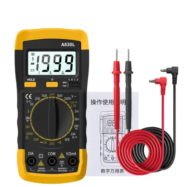 A830L Digital Multimeter with LCD Display - Image 7