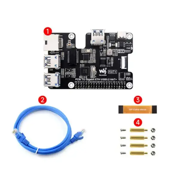 Raspberry Pi 5 PCIe Gigabit Ethernet USB Hub - Image 6