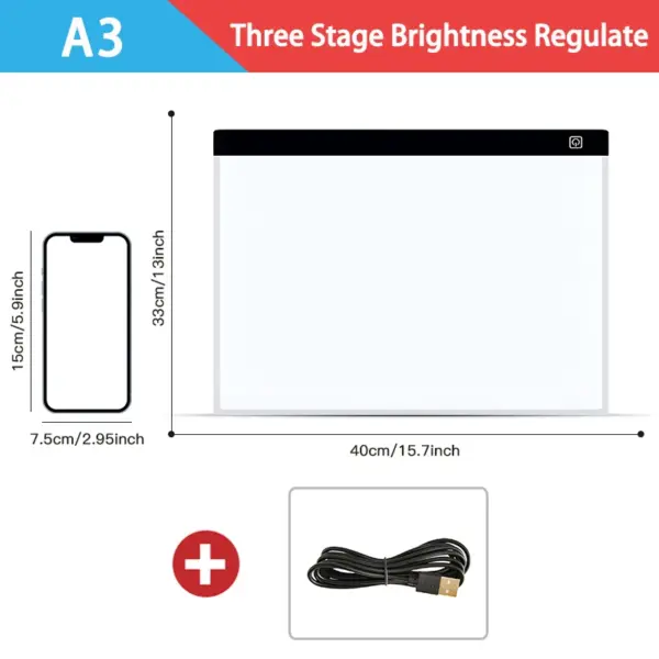 A4 Level Adjustable LED Drawing Tablet - Image 9