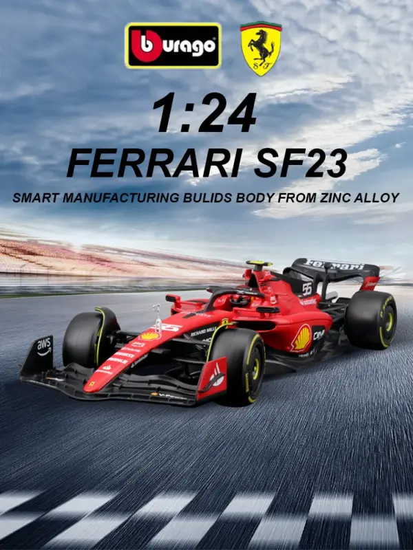 Ferrari SF-23 1:24 Diecast F1 Race Car Model - Image 9