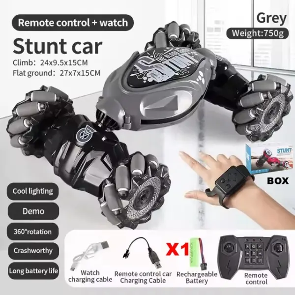 4WD RC Drift Stunt Car with Lights and Gesture Control - Image 15