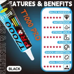 T7000 PRO Black Adhesive Liquid Glue 15ml 16 S3a0a11901c714a9c81b5d4d4b18d8a81I