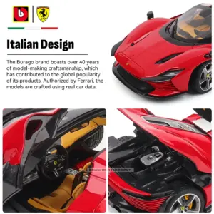 Bburago 1:18 Ferrari Daytona SF90 Diecast Model 9 S3a0a2f23b19d460a8c86eb95c1fab43ar