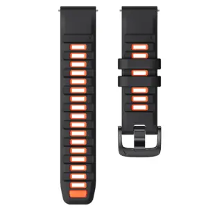 22mm Silicone Watch Band for Garmin Models 17 S3a103f1b73824c8f8010b4a0d3c3444bl