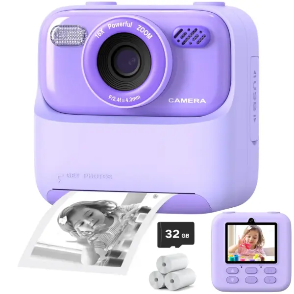 Kids Instant Print Camera with Dual Lens 32G - Image 11
