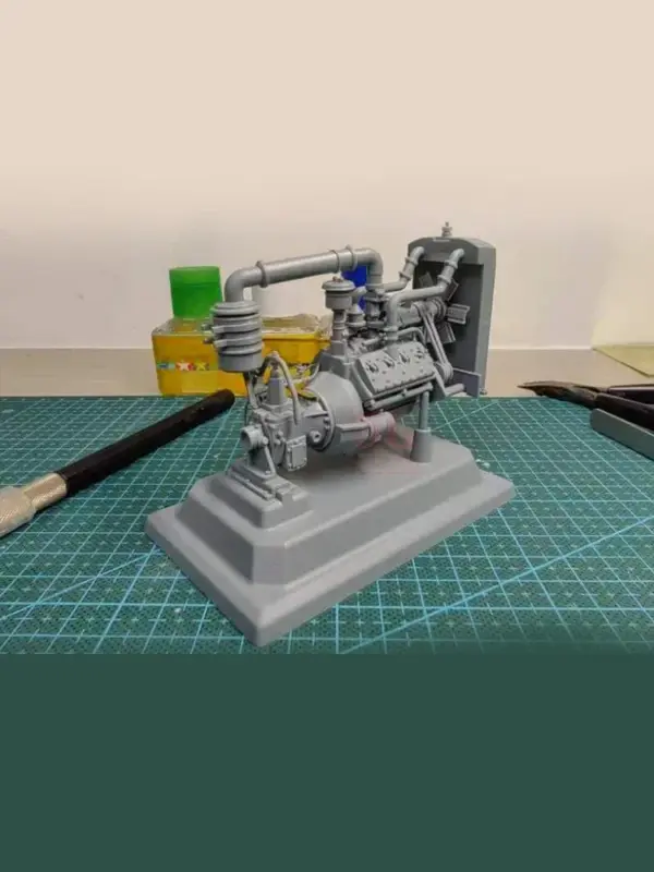 Gecko Model Assembly Kit 1/16 Ford V8 Engine - Image 5