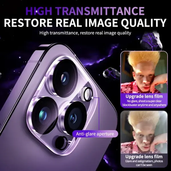 4-Piece Camera Lens Protector Set for iPhone Models - Image 6