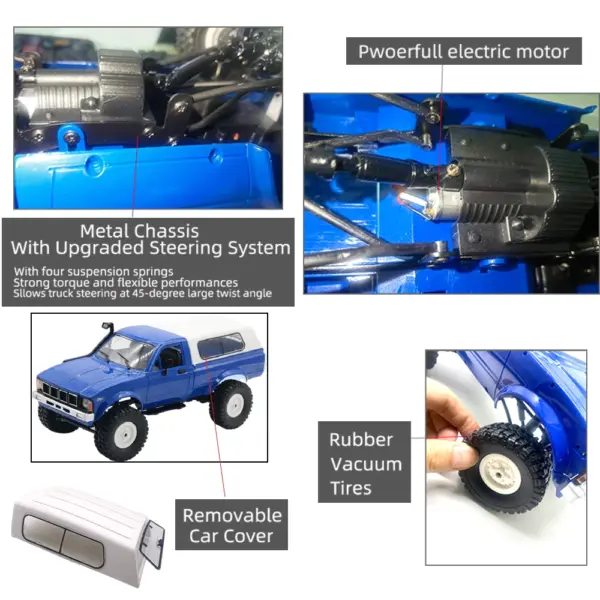 WPL C24-1 1:16 RC 4WD Rock Crawler - Image 2