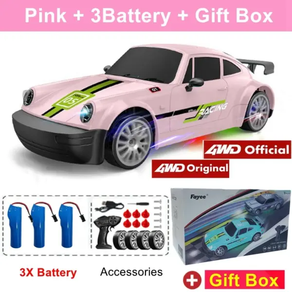 4WD RC Drift Car with LED Lights and Remote - Image 22
