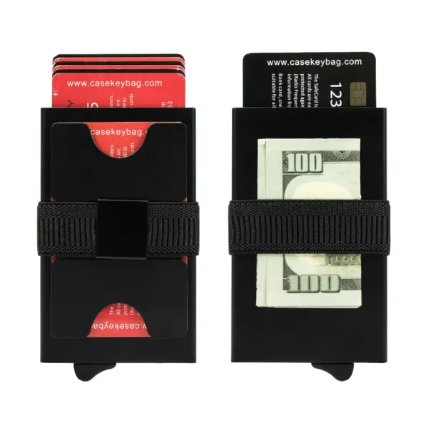 Slim RFID Blocking Pop Up Card Holder Wallet - Image 2