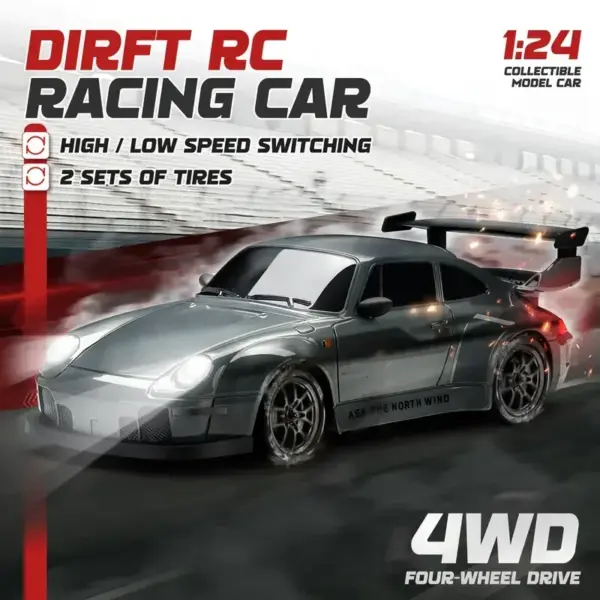 1:24 Scale High-Speed Remote Control Drift Car - Image 4