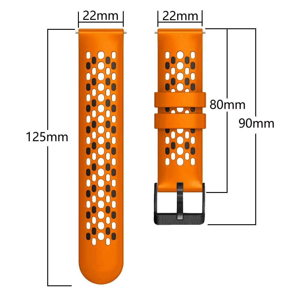 Silicone Replacement Strap for HUAWEI Watch 22mm 6 Silicone Replacement Strap for HUAWEI Watch 22mm - Image 6