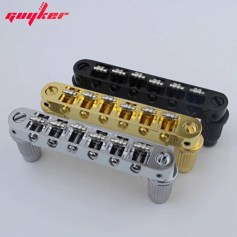 Guyker Tune-O-Matic Roller Saddle Guitar Bridge 3 Guyker Tune-O-Matic Roller Saddle Guitar Bridge - Image 3