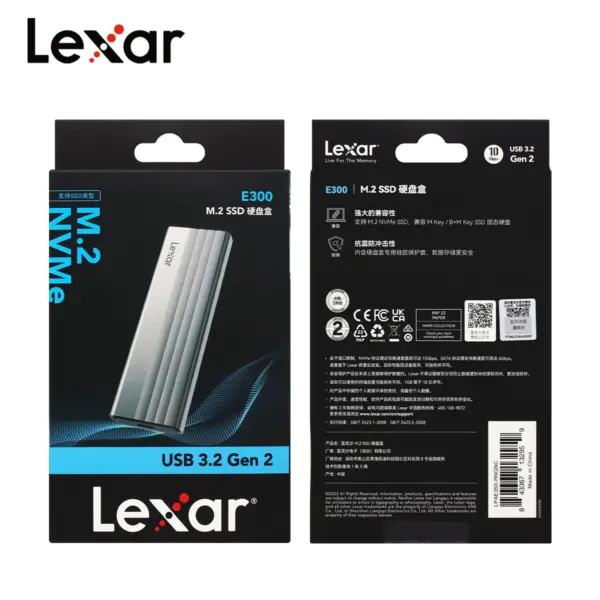 Lexar E300 M.2 SSD Enclosure USB 3.2 Type C - Image 4