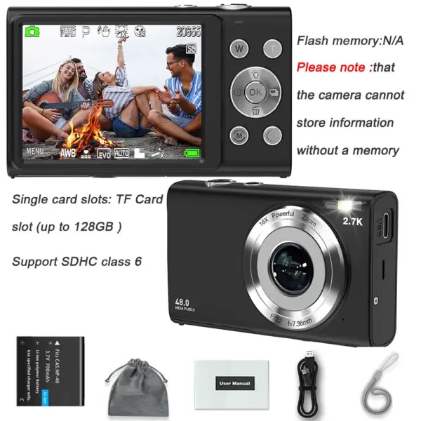 4K Digital Camera with 48MP Resolution for Enthusiasts - Image 8