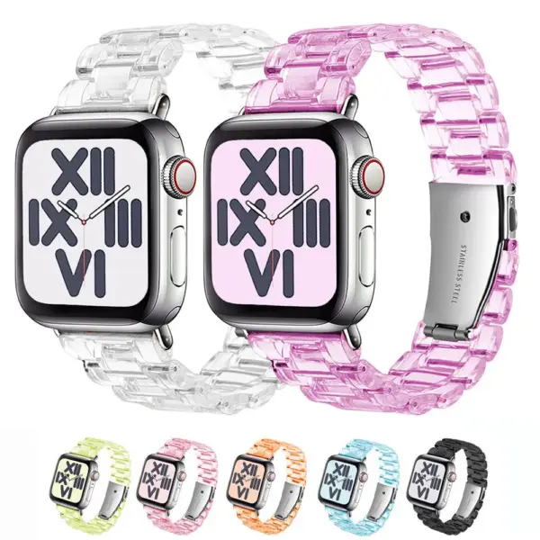 Transparent Resin Strap for Apple Watch 38-49mm - Image 2