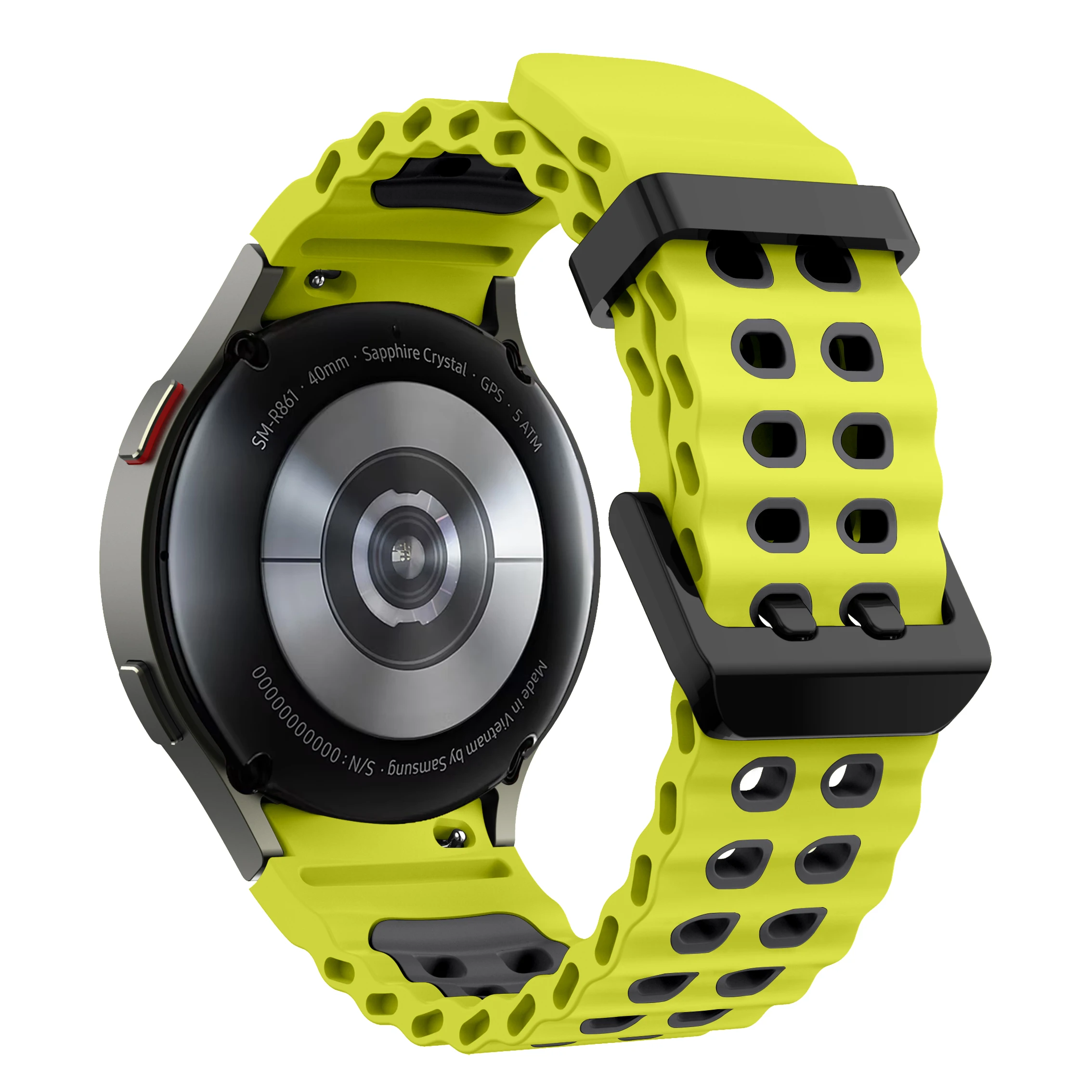 Two-Tone Silicone Strap for Samsung Galaxy Watch 18 Two-Tone Silicone Strap for Samsung Galaxy Watch - Image 18