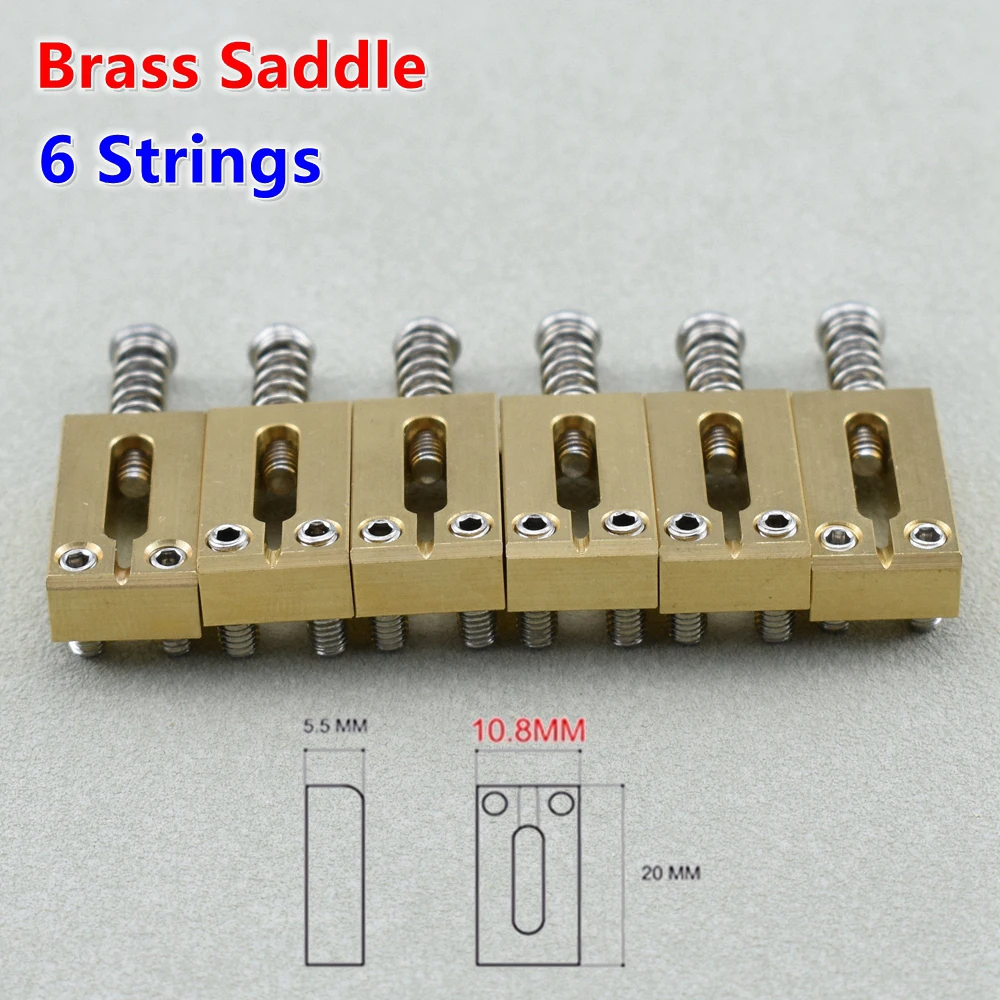 Electric Guitar Bridge Saddles Set 10.5MM/10.8MM 7 Electric Guitar Bridge Saddles Set 10.5MM/10.8MM - Image 7