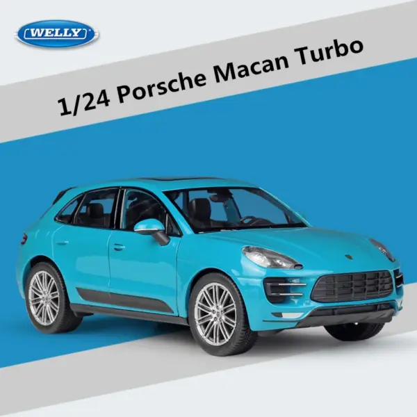1:24 Porsche Macan Turbo Diecast Model Car - Image 8