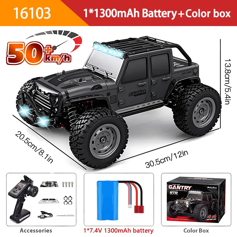 WLtoys 1:16 50KM/H 4WD Remote Control Car 7 WLtoys 1:16 50KM/H 4WD Remote Control Car - Image 7