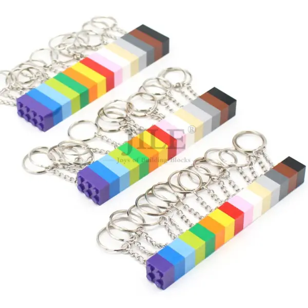 Rainbow Colors DIY Keychain Building Blocks Kit - Image 5