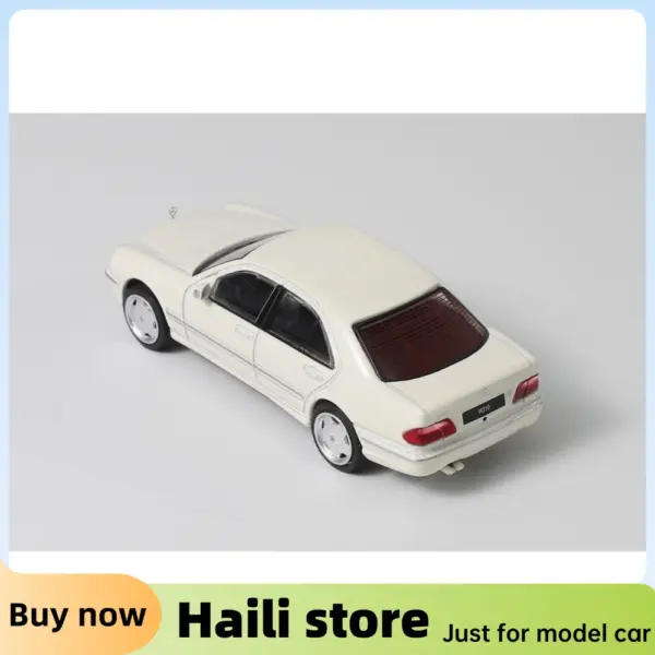 DCT 1/64 E55 AMG Silver Diecast Model Car - Image 7