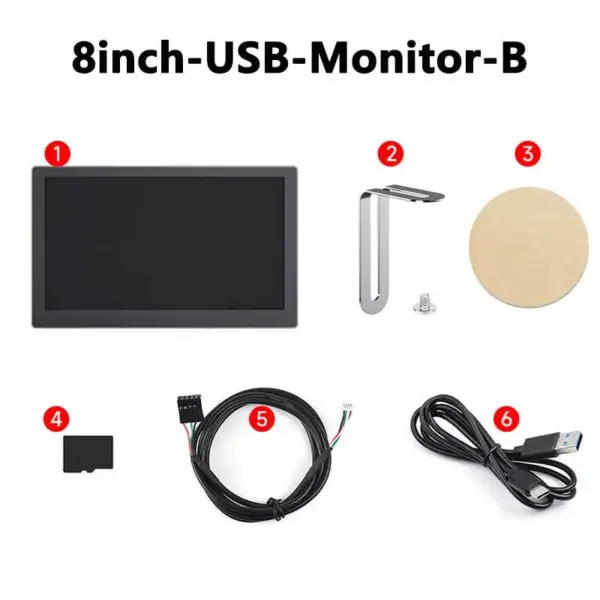 8 Inch LCD Monitor for PC with USB Type-C - Image 7