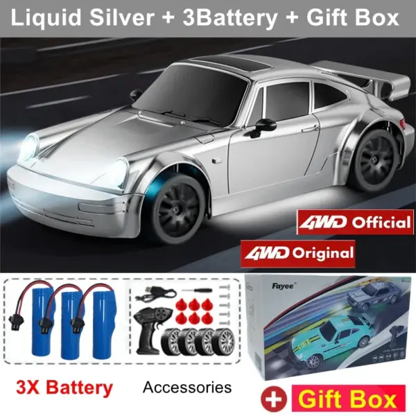 4WD RC Drift Car with LED Lights and Remote - Image 14