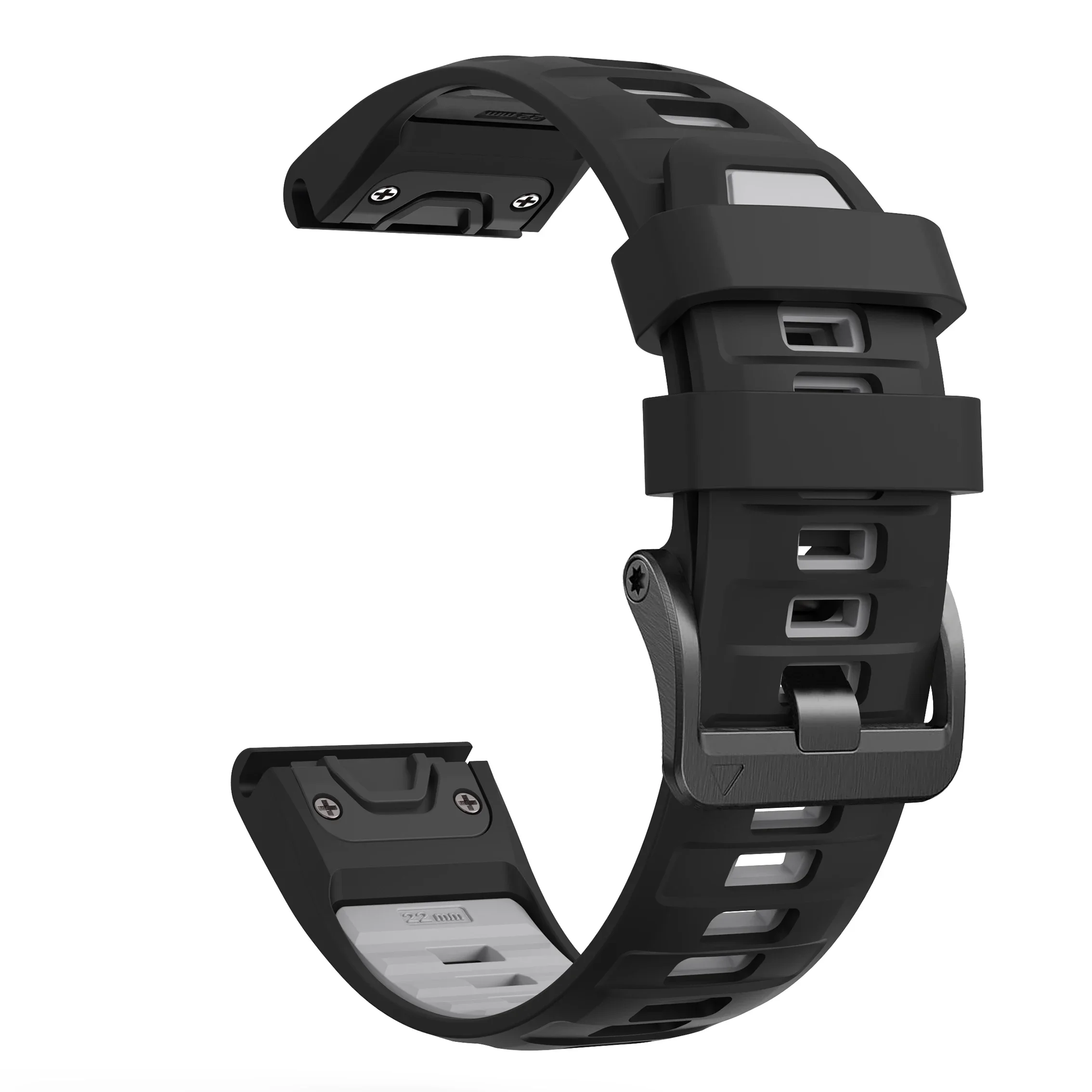 Silicone Strap with Steel Buckle for Garmin Fenix 7 Silicone Strap with Steel Buckle for Garmin Fenix - Image 7