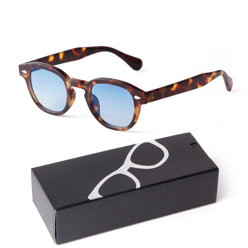 Gradient Blue Round Sunglasses for Adults S22728 15 Gradient Blue Round Sunglasses for Adults S22728 - Image 15