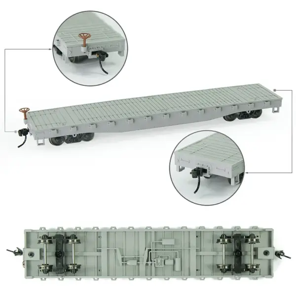 Evemodel HO Scale 52ft Flat Car C8741 - Image 19