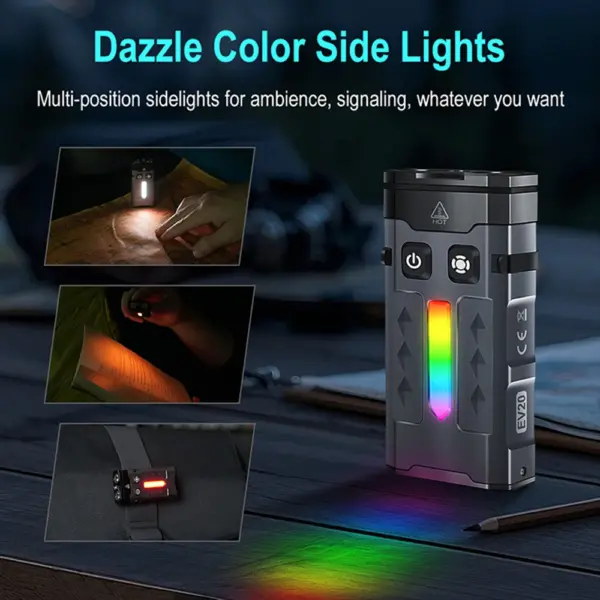 Asafee EV20 1100LM Multifunctional EDC Flashlight - Image 4