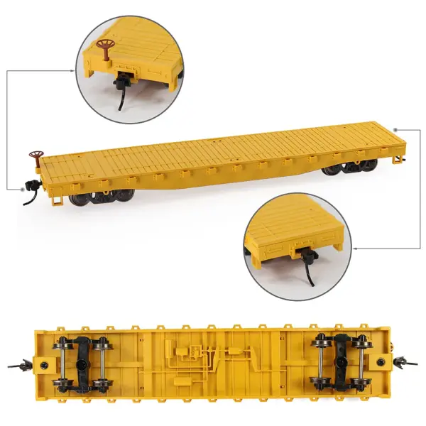 Evemodel HO Scale 52ft Flat Car C8741 - Image 20