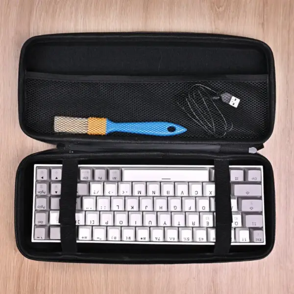 EVA Hard Shell Mechanical Keyboard Case Gray - Image 3